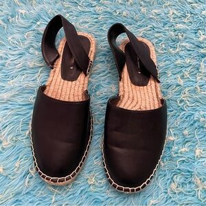 Zara | Women’s Black Espadrilles Mules Size 7.5